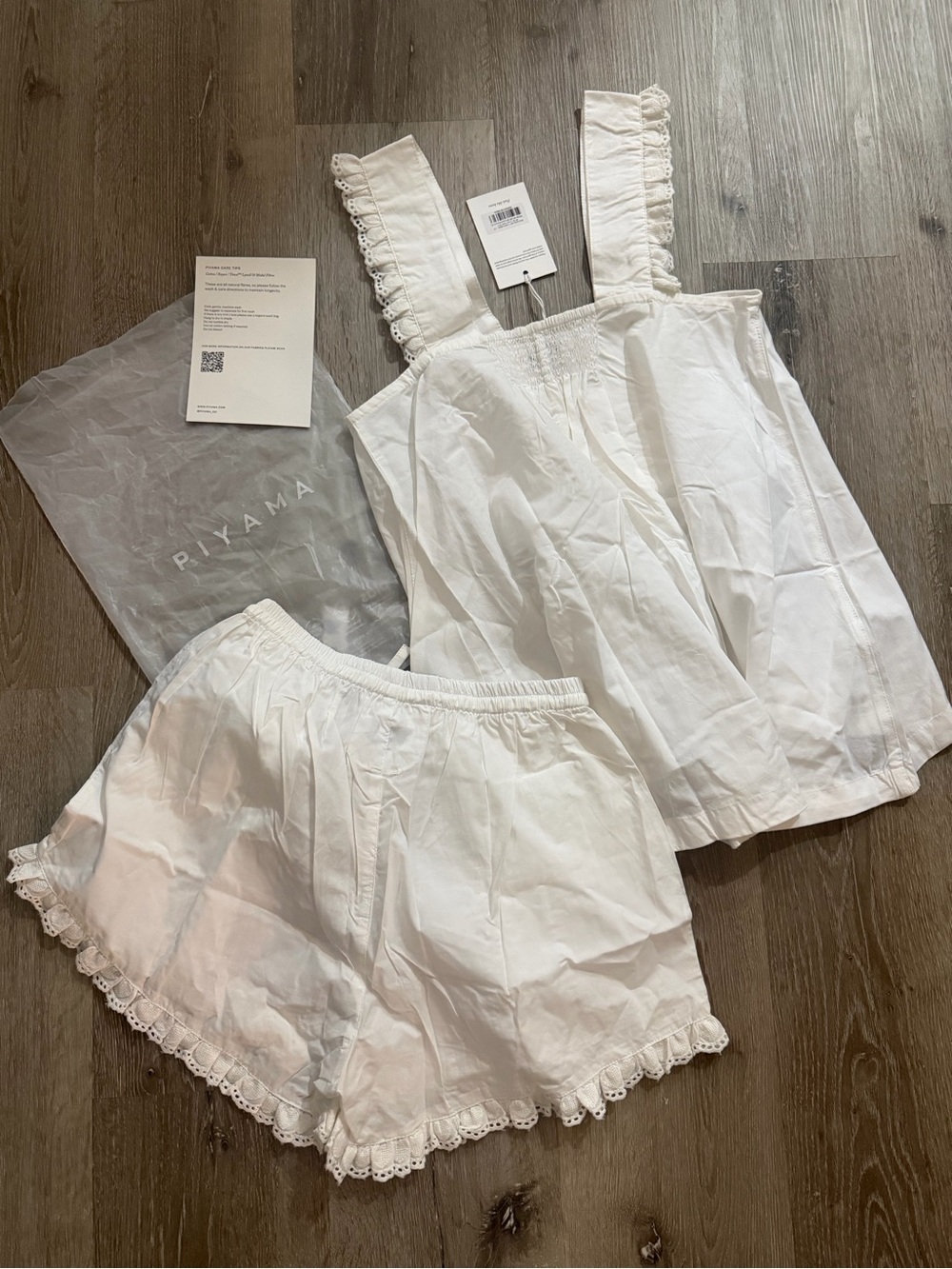 Piyama XS Elsie Off-White Sleep Set - Cotton Modal - new with tags - Picture 7 of 8